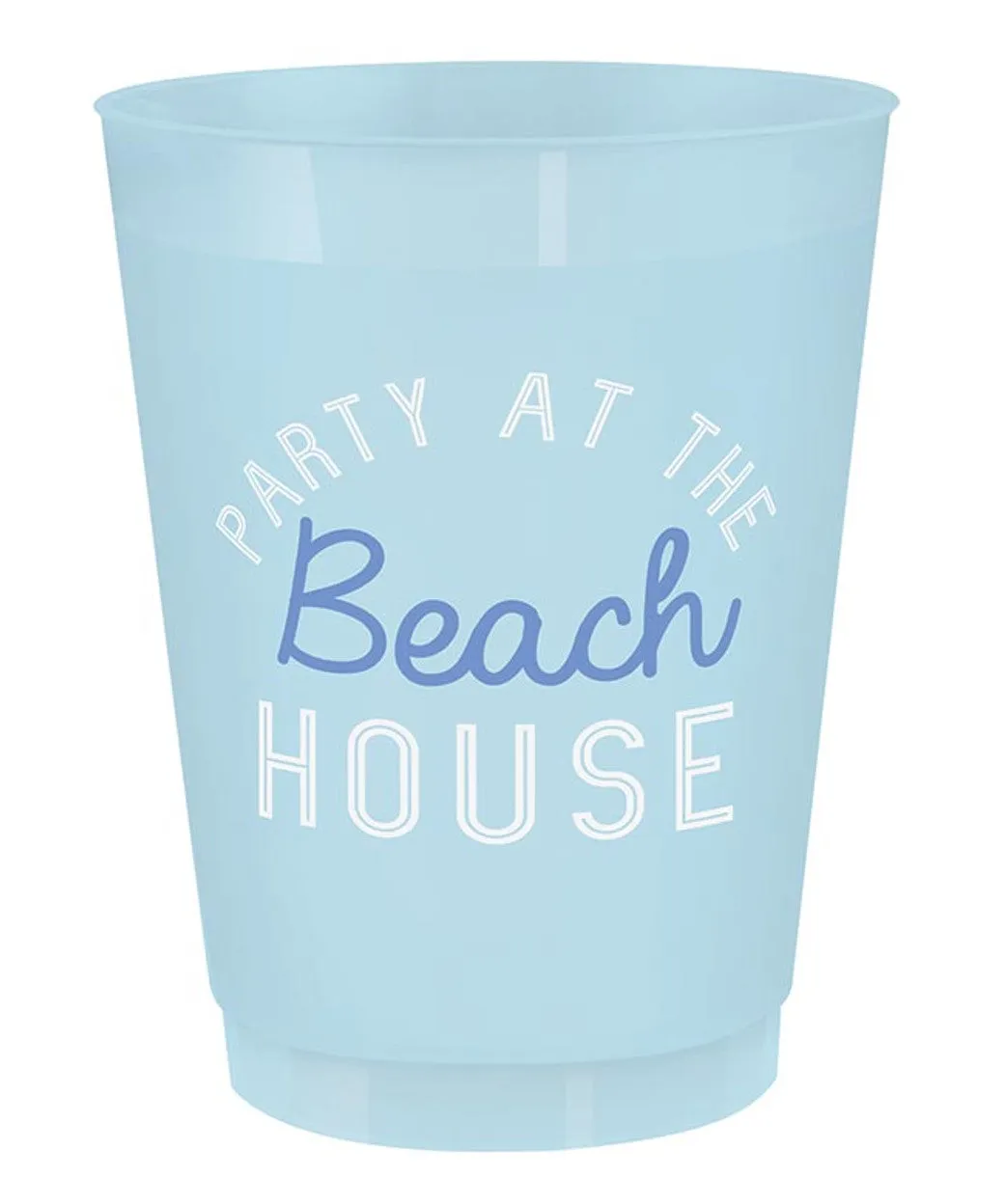 16oz Party Cups, Set of 8 - Beach House