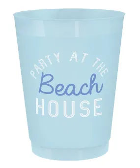 16oz Party Cups, Set of 8 - Beach House