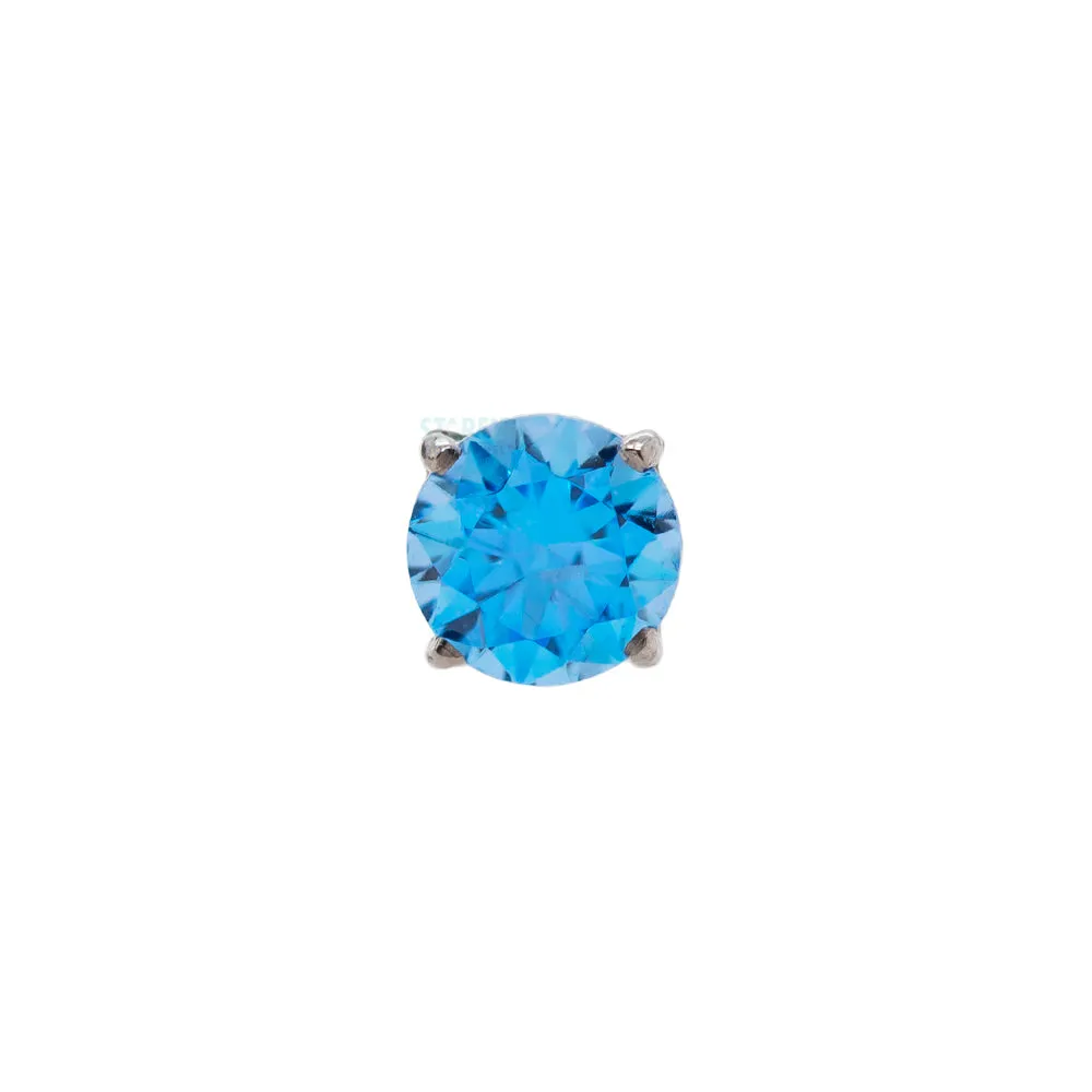 2.5mm Tiffany Prong-Set Brilliant-Cut Gem - on flatback