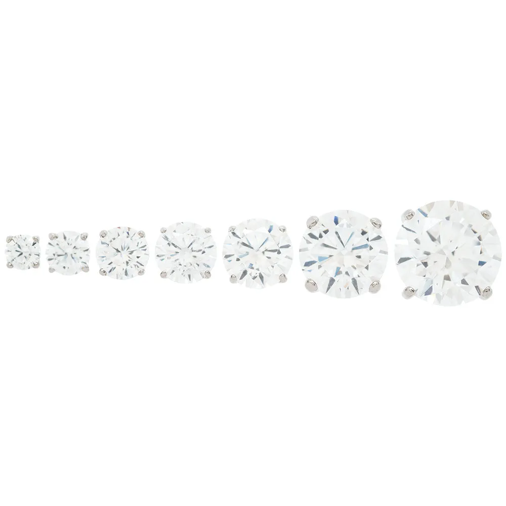 2.5mm Tiffany Prong-Set Brilliant-Cut Gem - on flatback