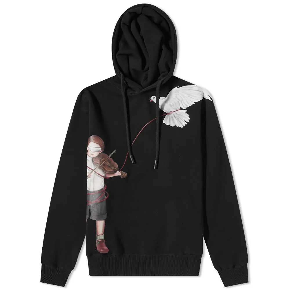 3.Paradis Kid Violin Hoodie in Black