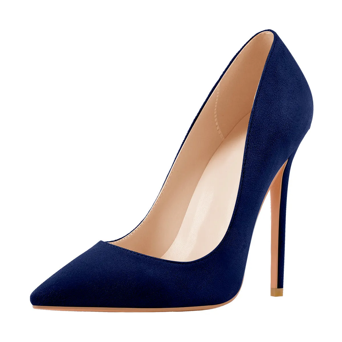 Blue Pointed Toe Stilettos in 8cm, 10cm, 12cm Heights