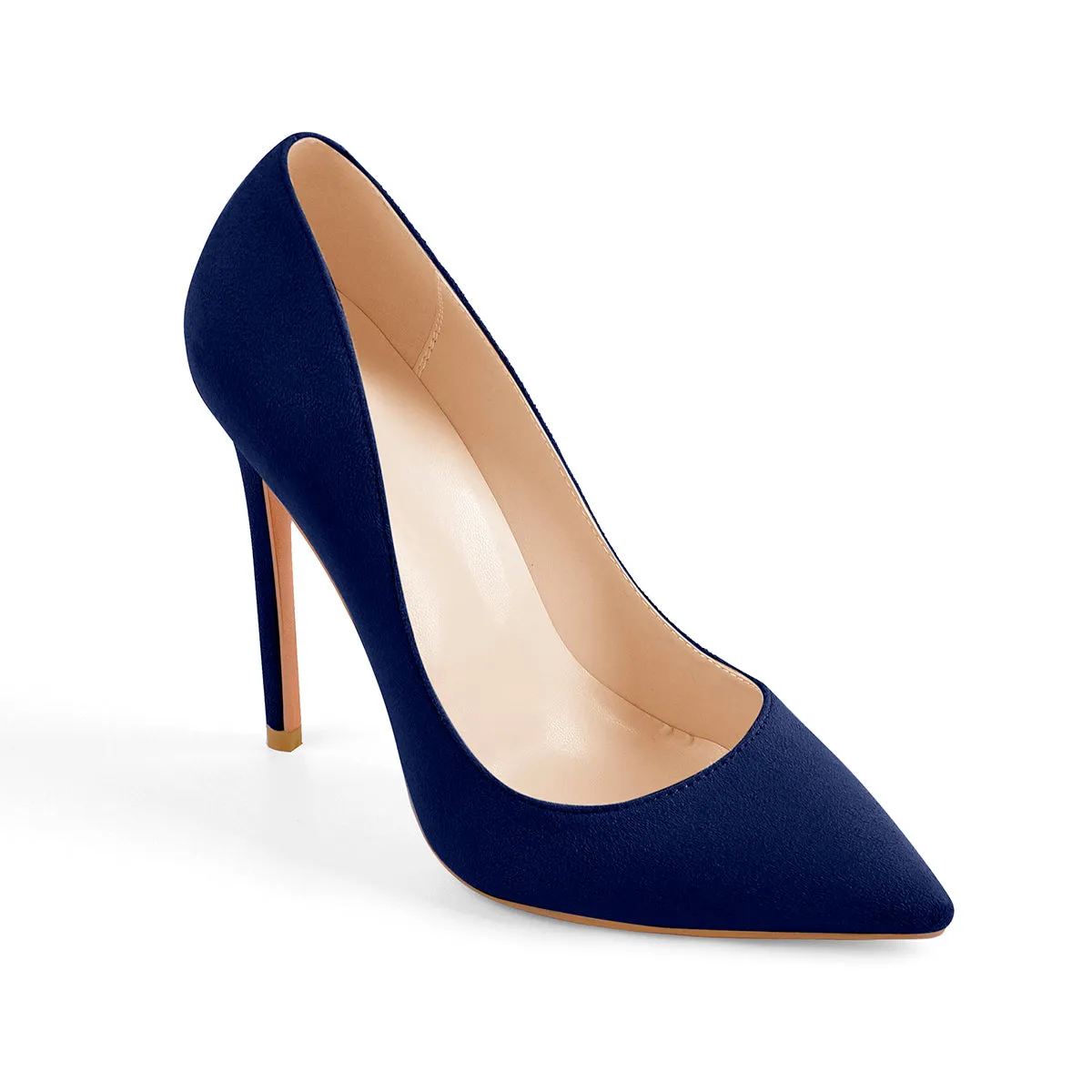 Blue Pointed Toe Stilettos in 8cm, 10cm, 12cm Heights