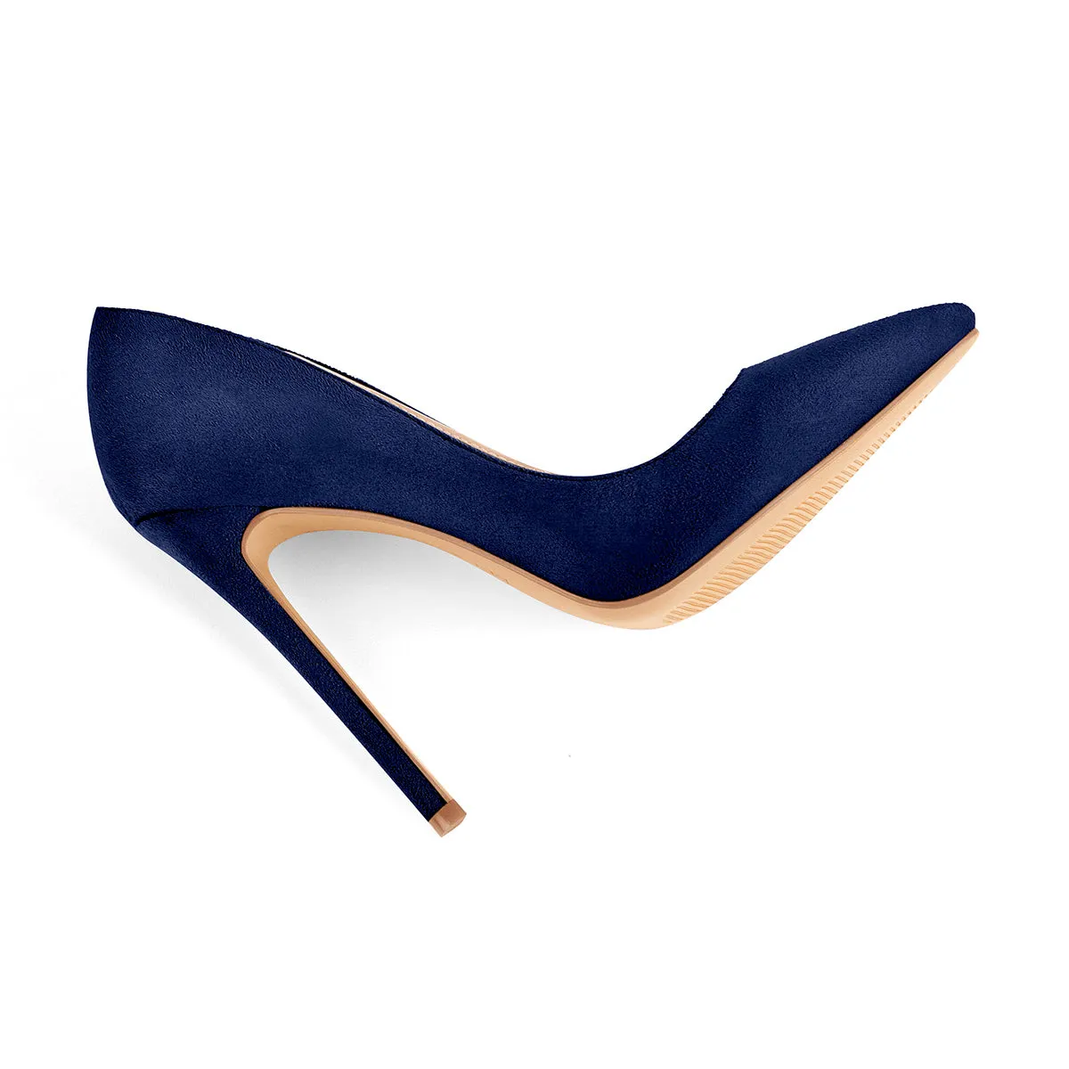 Blue Pointed Toe Stilettos in 8cm, 10cm, 12cm Heights