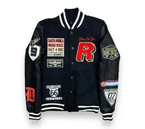 8ight Dstrkt Ride Or Die Black Varsity Jacket