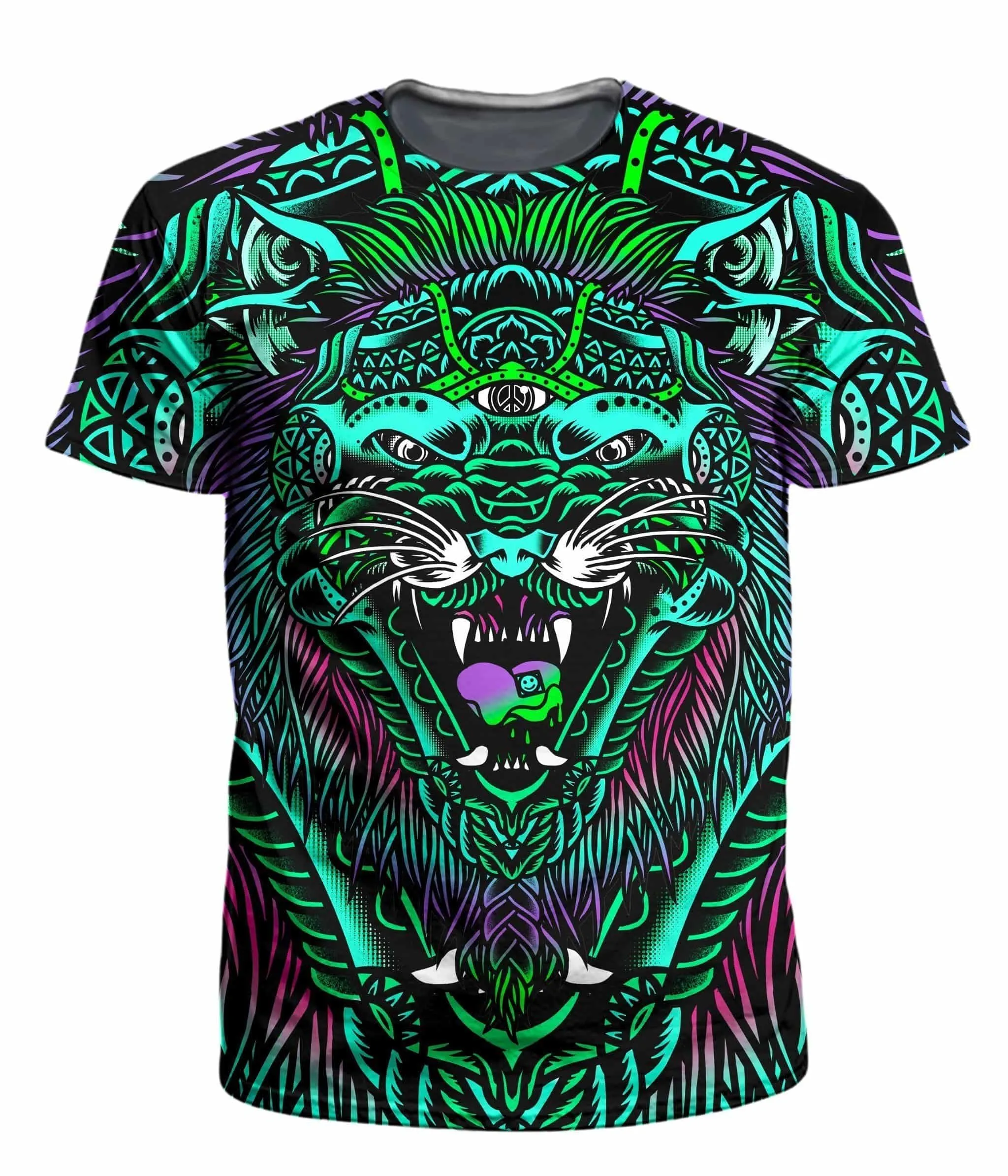 Acid Tiger Men's T-Shirt (Ready To Ship)