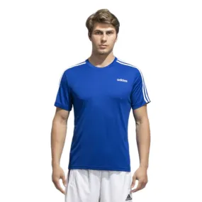 Adidas Men's Blue Beauty Classic 3 Stripes Tee