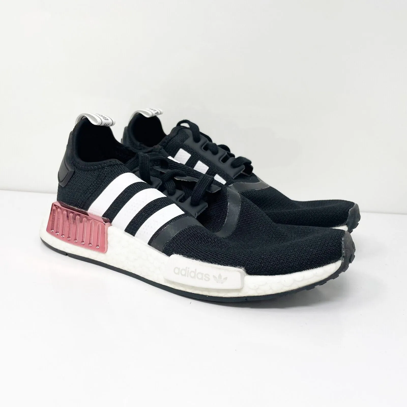 Adidas Womens NMD R1 FY3771 Black Running Shoes Sneakers Size 6