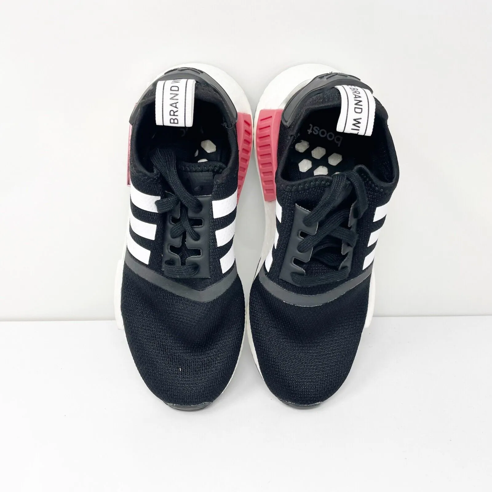 Adidas Womens NMD R1 FY3771 Black Running Shoes Sneakers Size 6