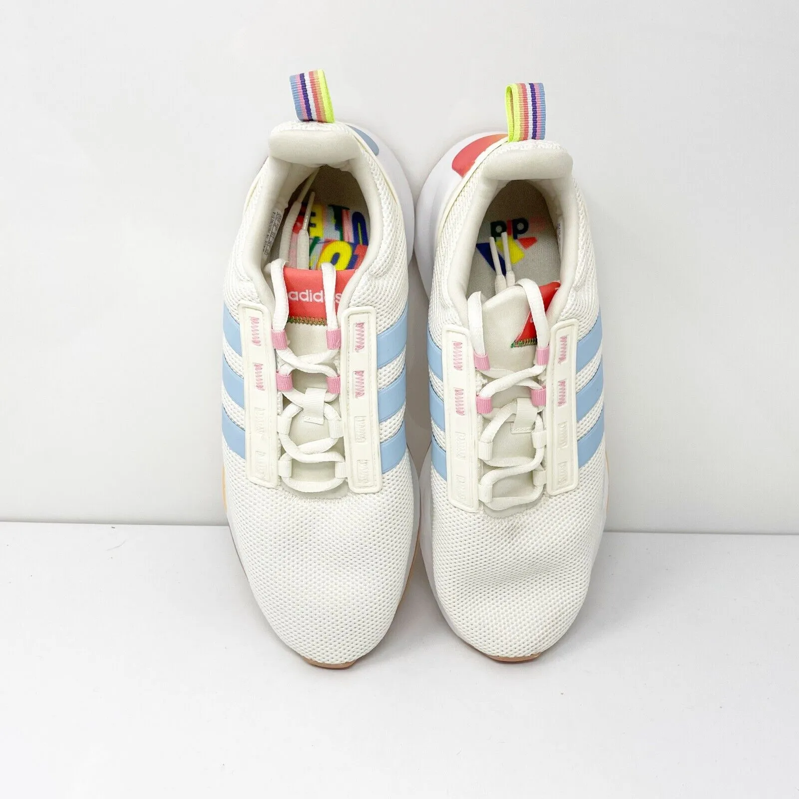 Adidas Womens Racer TR21 GZ1992 White Running Shoes Sneakers Size 8