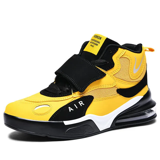 Air-Cushion Leather Sneakers Men's