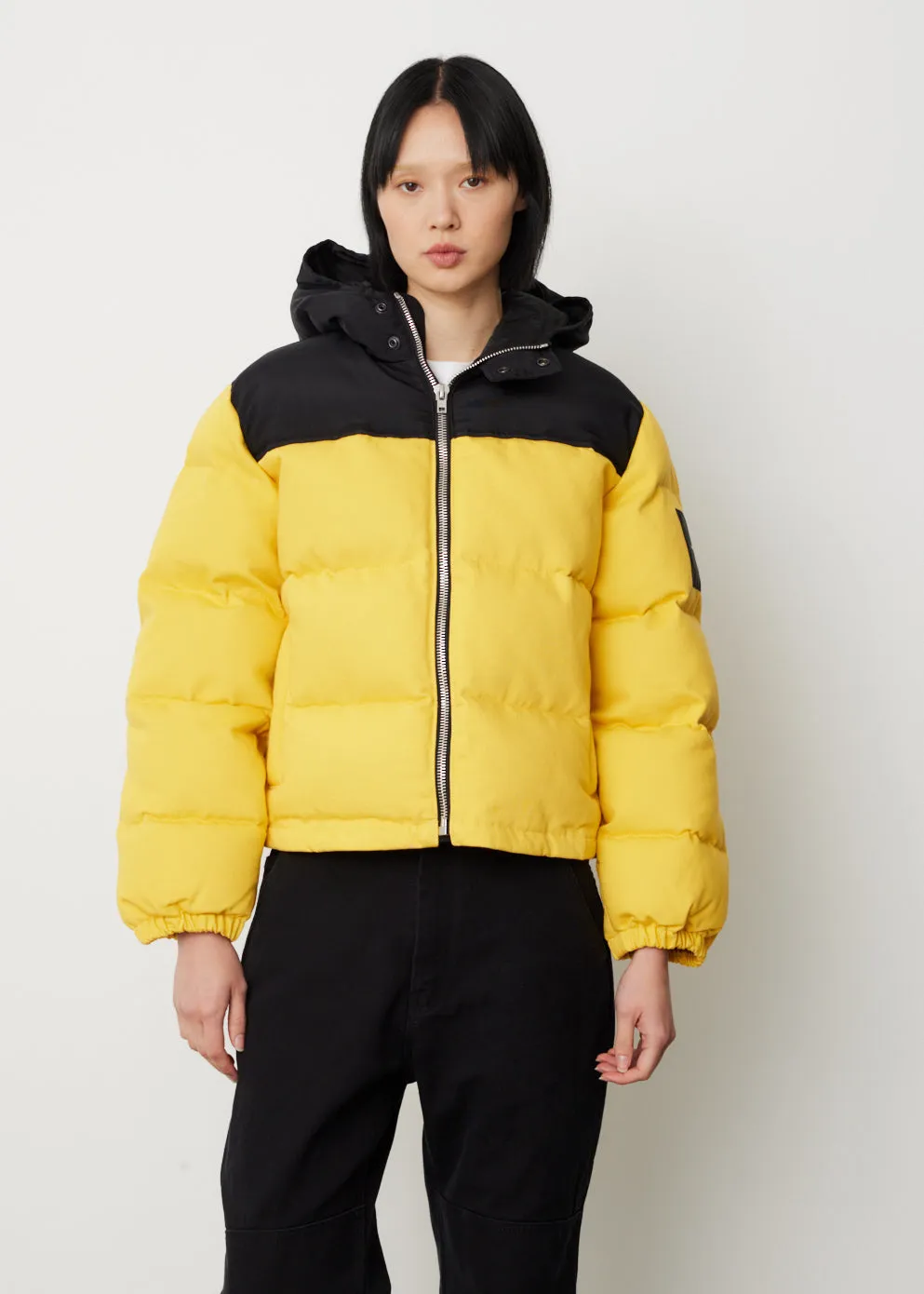 Alexander Wang Color-Blocked Hooded Puffer Jacket