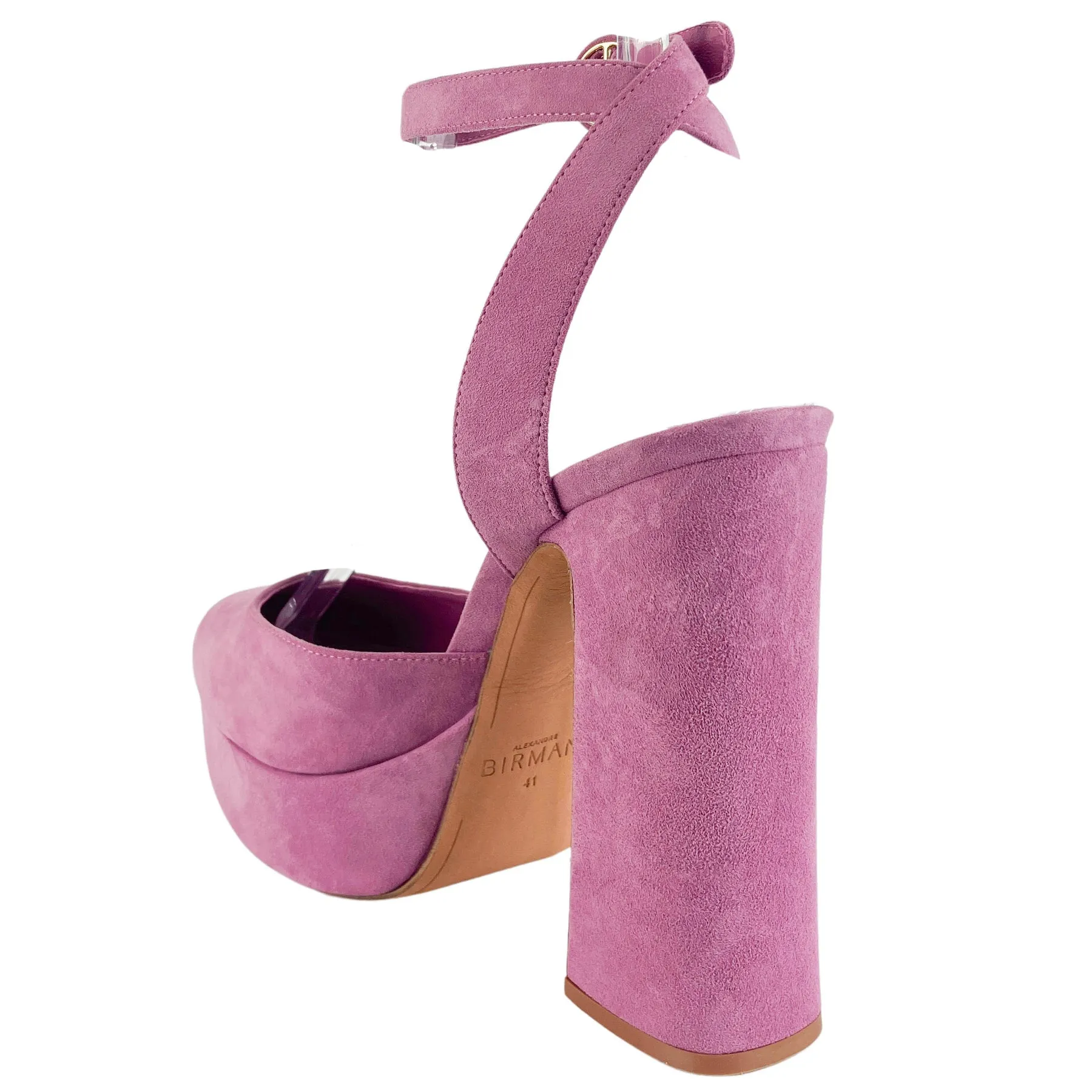 Alexandre Birman Vita Suede Platforms in Mauve