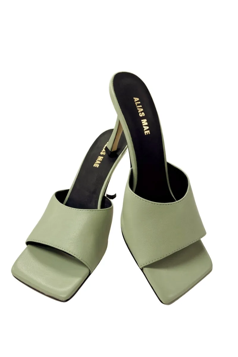 Alias Mae WOMENS LENI LEATHER HEELS - SAGE