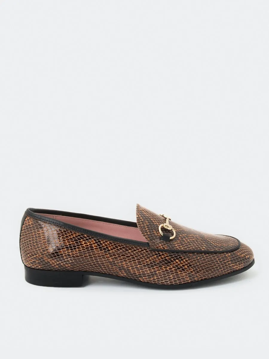 Amazonia leather macchiato color Genova moccasins.