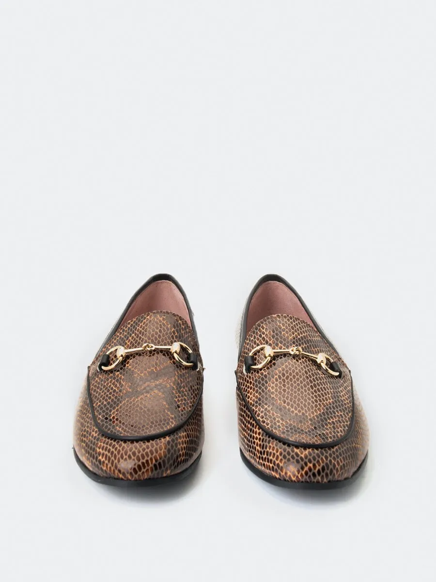 Amazonia leather macchiato color Genova moccasins.