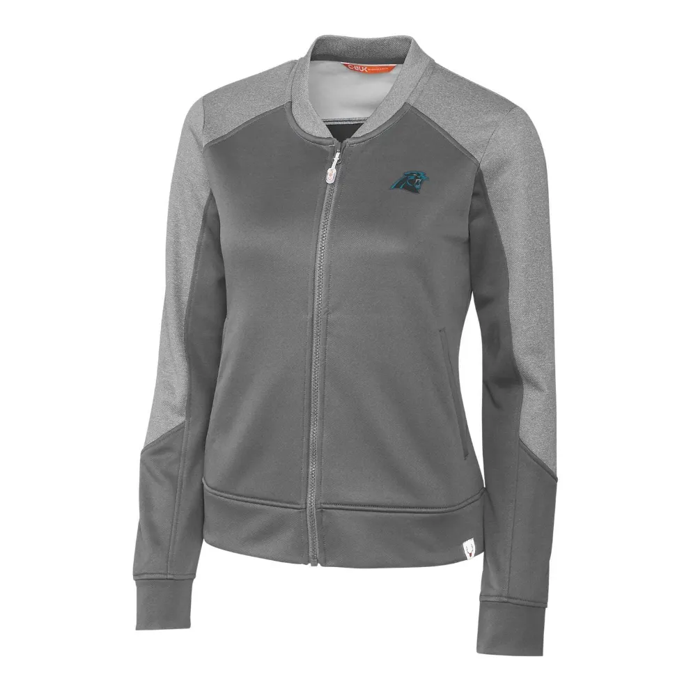 Ardyth Carolina Panthers Grey Bomber Jacket