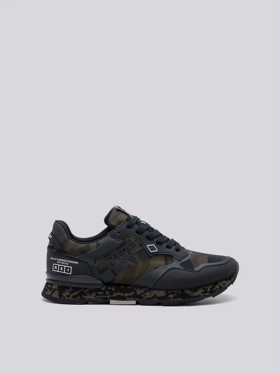 ARTHUR HIDDEN CAMO PATTERNED SNEAKERS