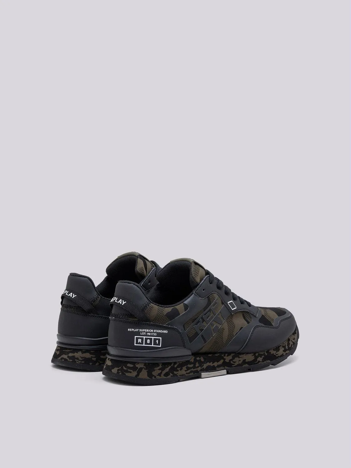 ARTHUR HIDDEN CAMO PATTERNED SNEAKERS