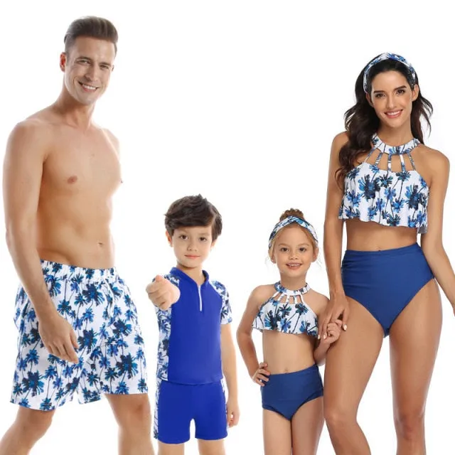 AshoreShop Family Swimwear Matching Mother Daughter Father Son