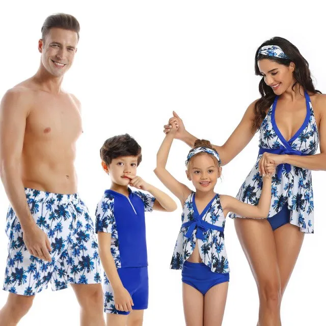 AshoreShop Family Swimwear Matching Mother Daughter Father Son