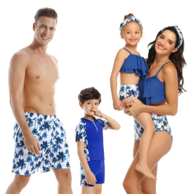 AshoreShop Family Swimwear Matching Mother Daughter Father Son