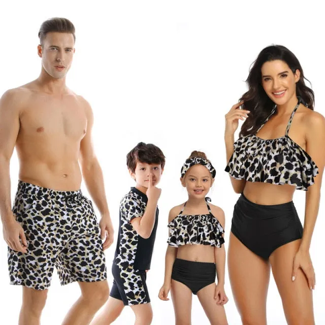 AshoreShop Family Swimwear Matching Mother Daughter Father Son