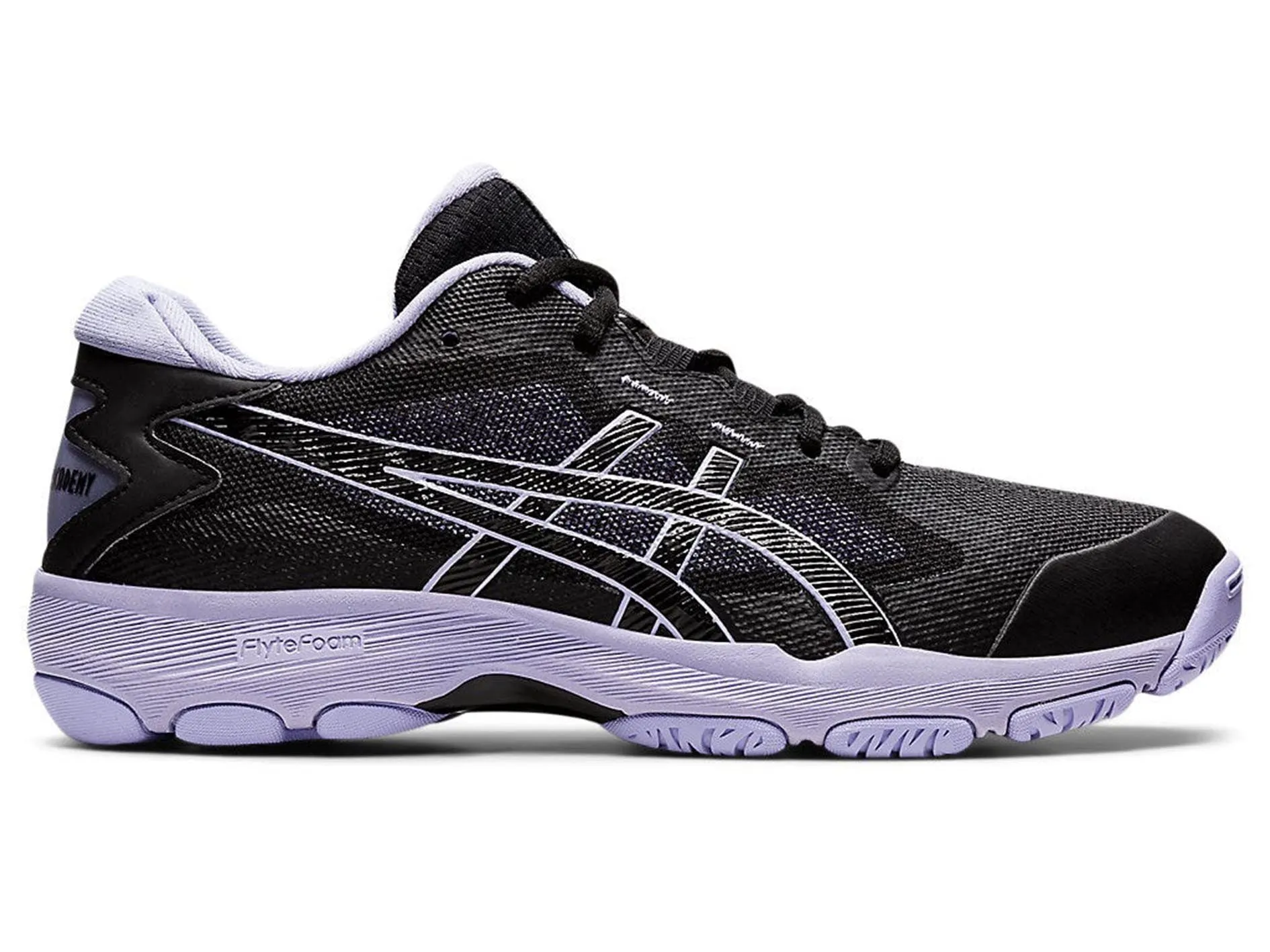 Asics Women's Netburner Academy 9 Volleyball Shoes - Black/White 