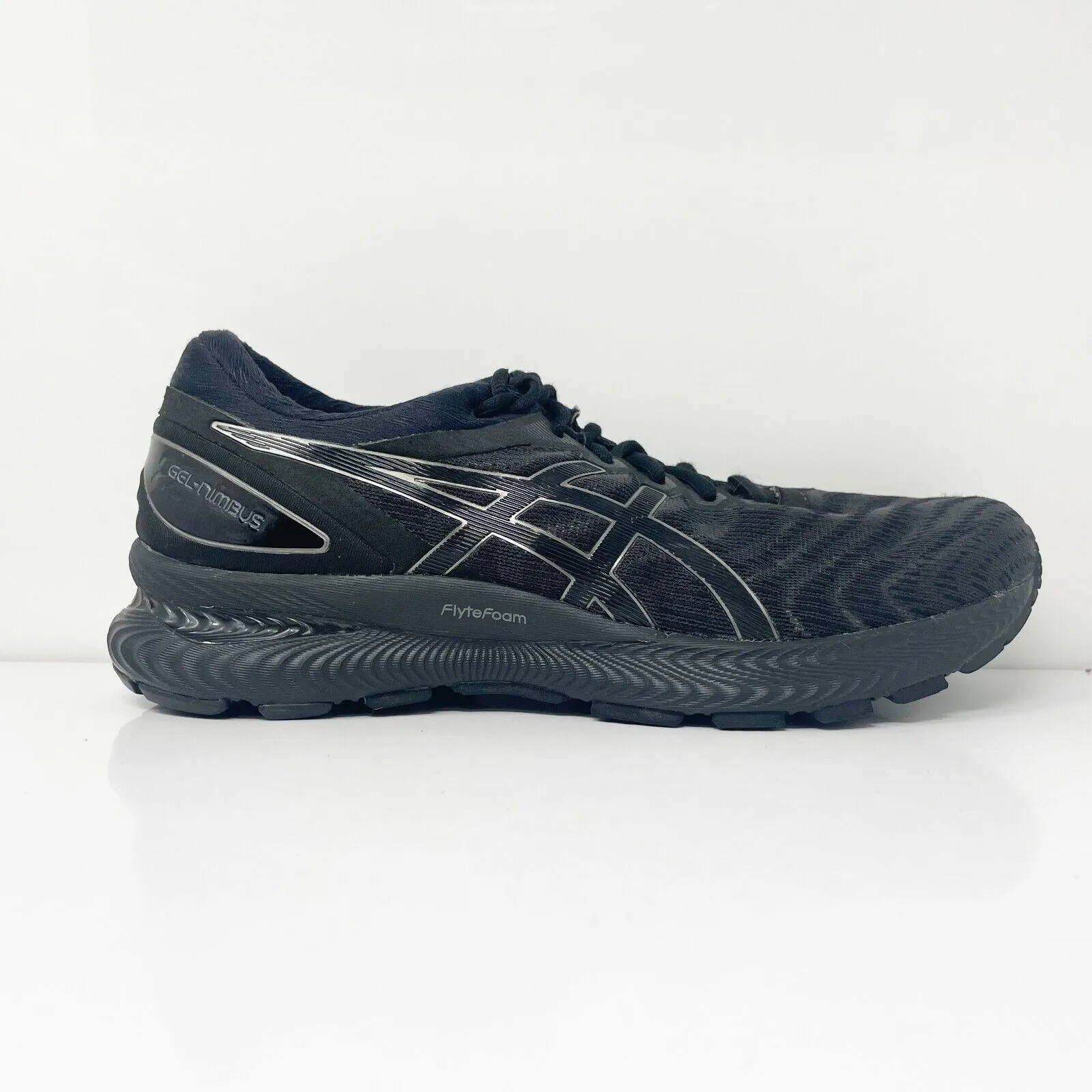 Asics Womens Gel Nimbus 22 1012A587 Black Running Shoes Sneakers Size 11.5