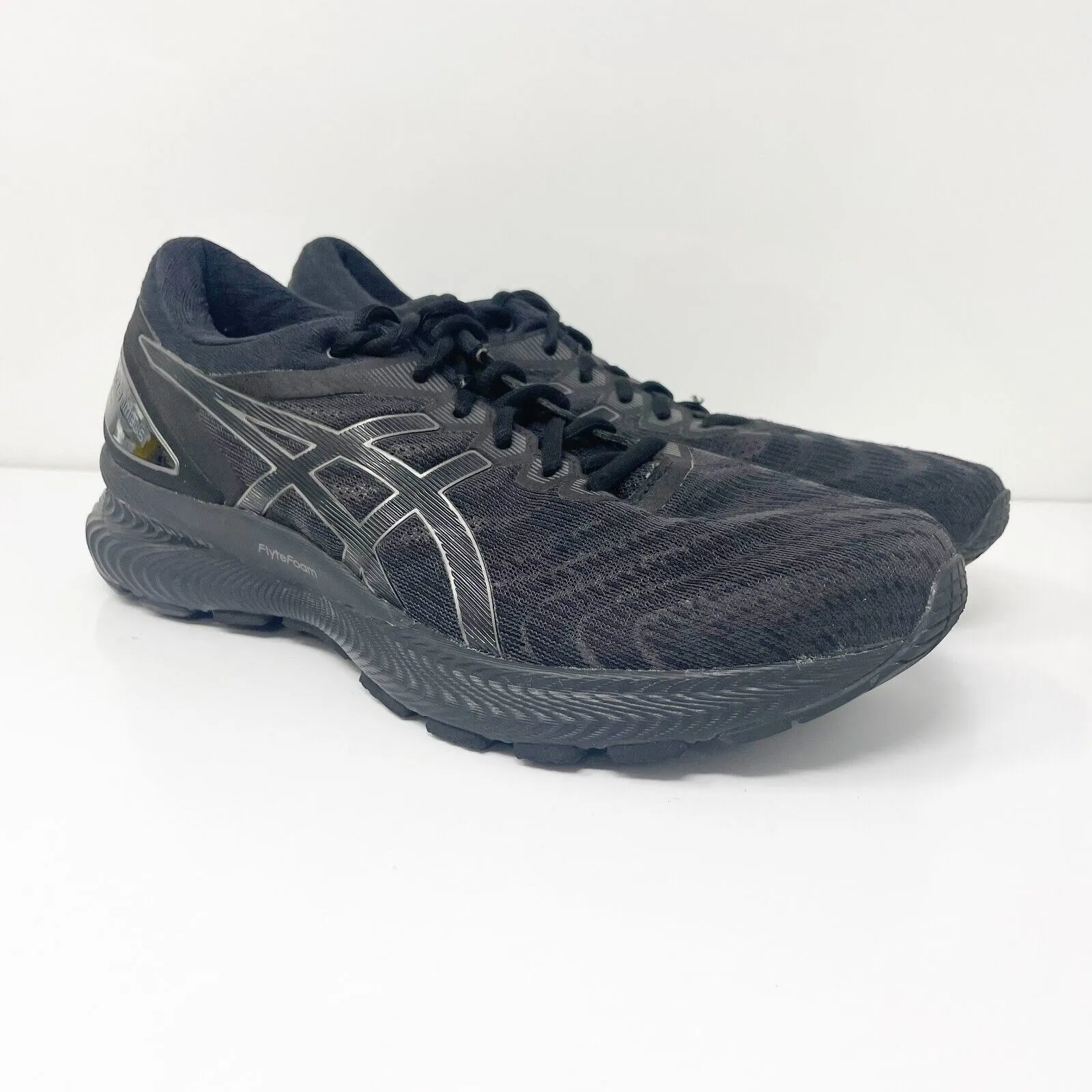 Asics Womens Gel Nimbus 22 1012A587 Black Running Shoes Sneakers Size 11.5