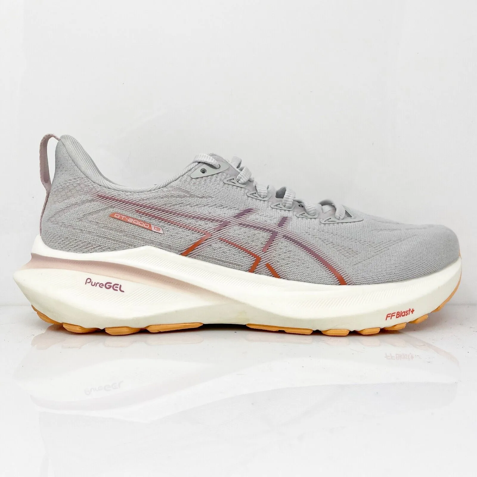 Asics Womens GT 2000 13 1012B666 Gray Running Shoes Sneakers Size 8