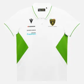 Automobili lamborghini squadra corse kid's white polo shirt