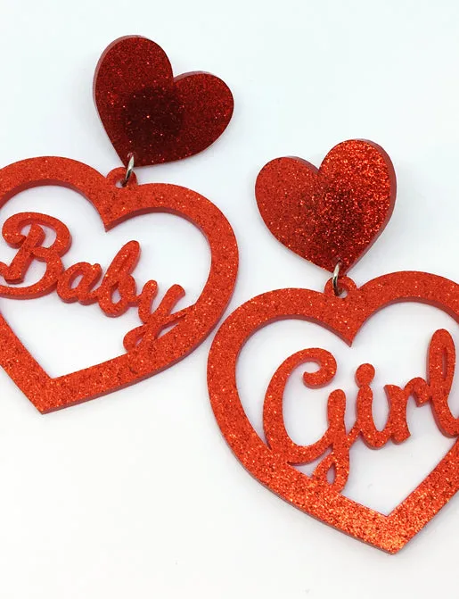 Red Baby Girl Earrings