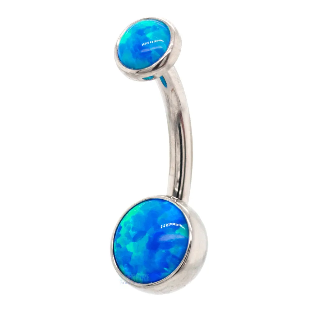 Ball-Set Opal Navel Curve