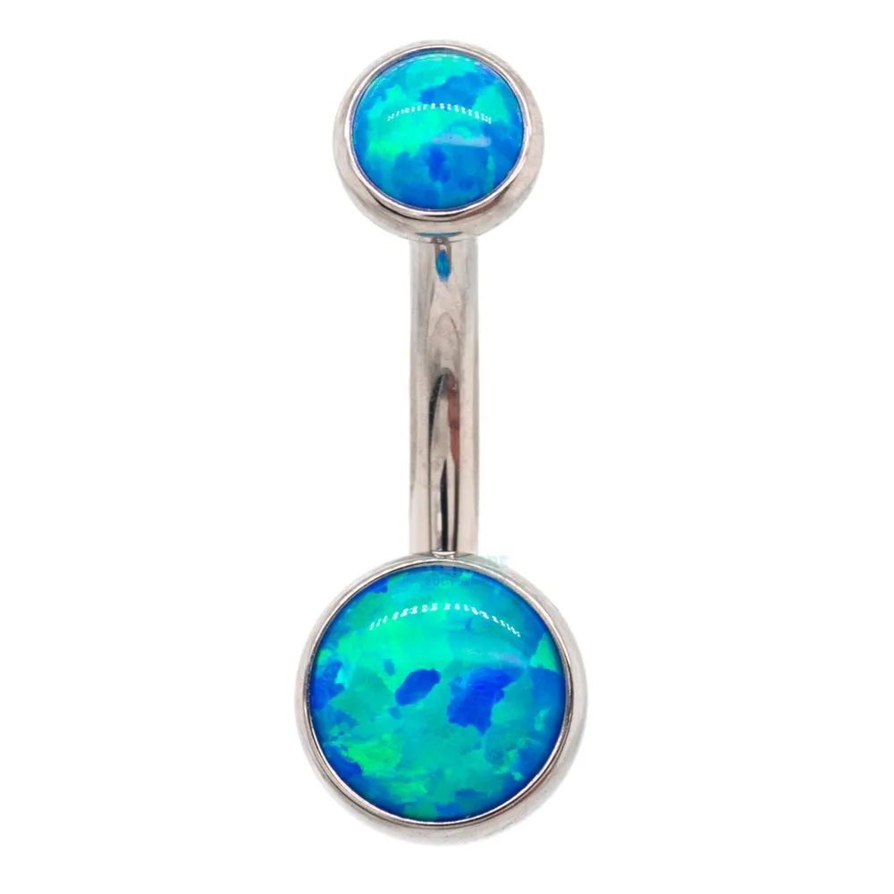 Ball-Set Opal Navel Curve