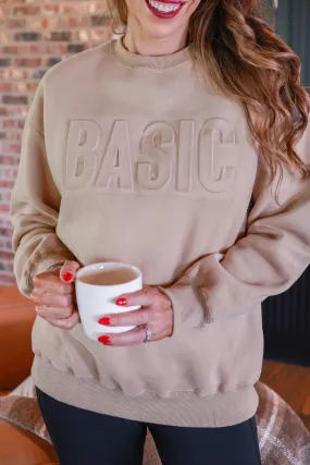 Basic Embossed Sweatshirt