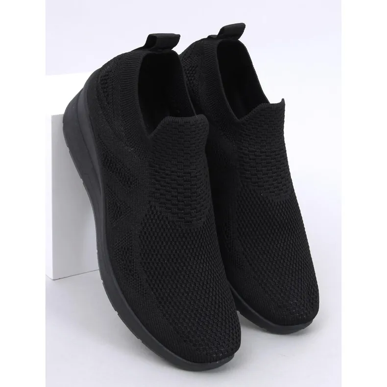 Bayol Black sock wedge sneakers