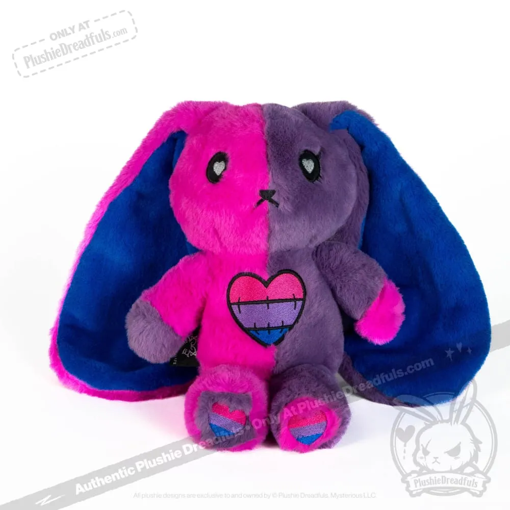 Bi Bunny Plush Stuffed Animal - Plushie Dreadfuls