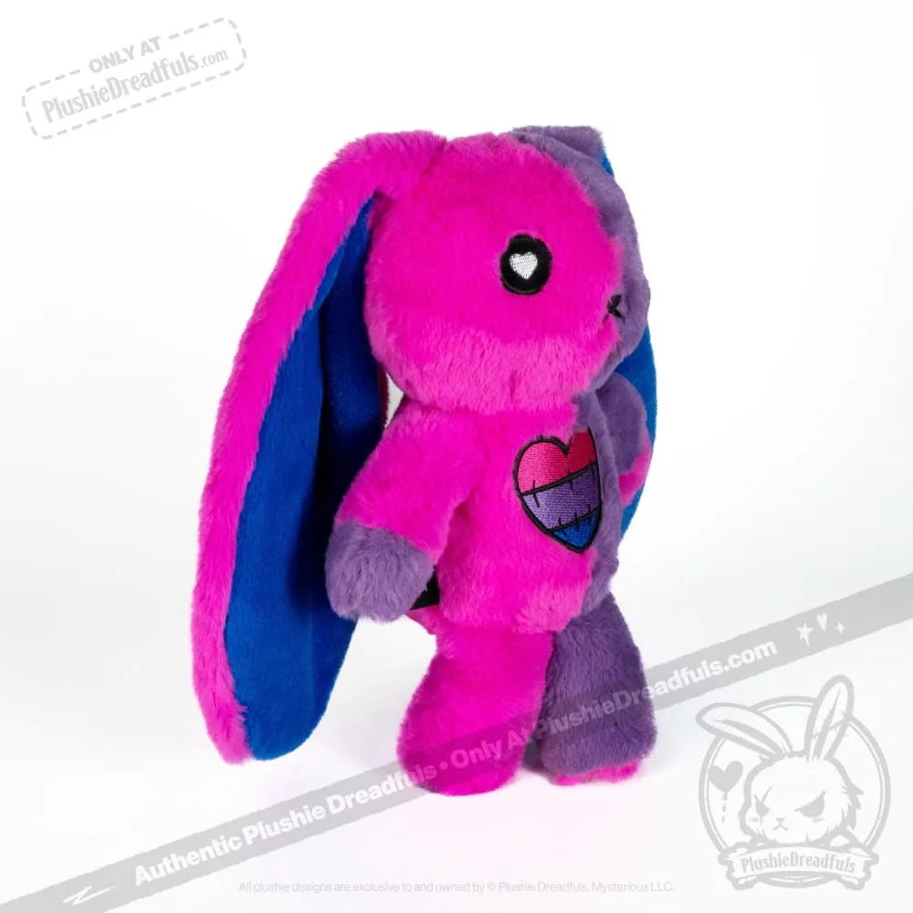 Bi Bunny Plush Stuffed Animal - Plushie Dreadfuls