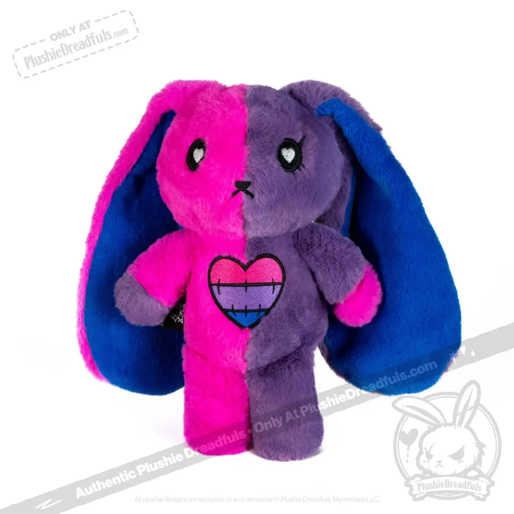 Bi Bunny Plush Stuffed Animal - Plushie Dreadfuls