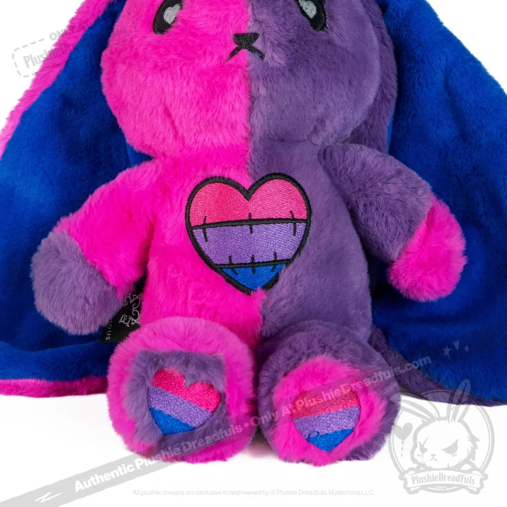 Bi Bunny Plush Stuffed Animal - Plushie Dreadfuls