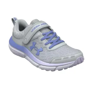 Big Girl Under Armour Assert 10 AC in Mod Gray/Nebula Purple/Baja Blue