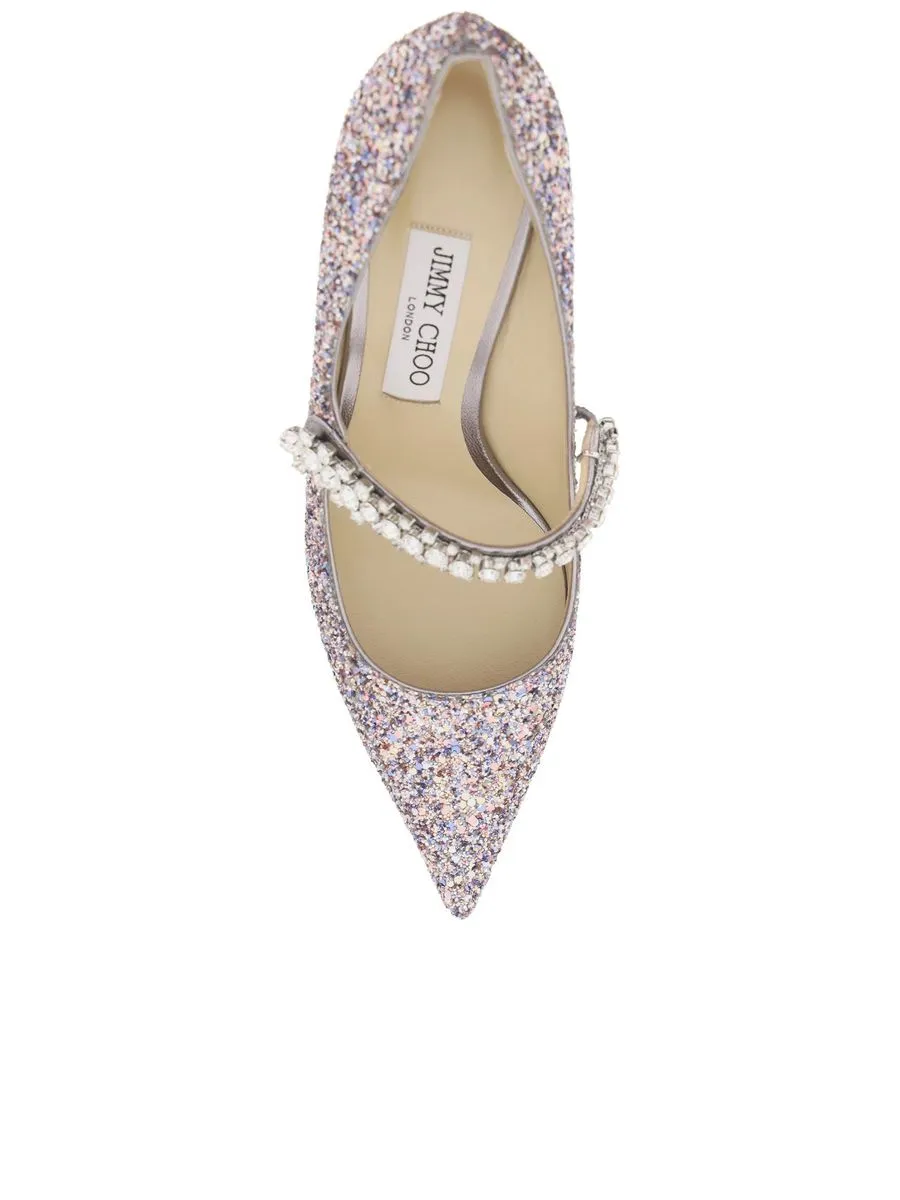 Bing  Glitter Pumps With Crystals