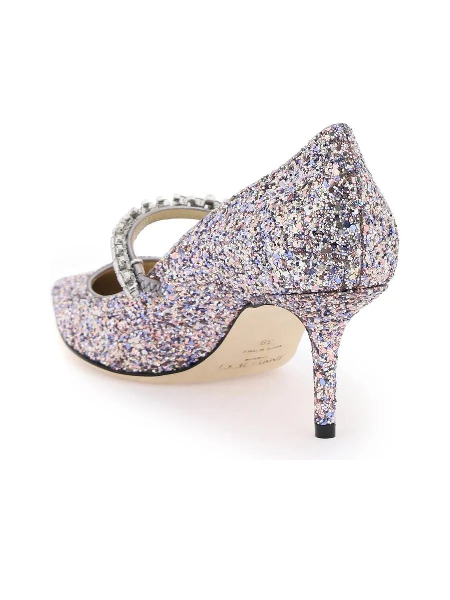 Bing  Glitter Pumps With Crystals