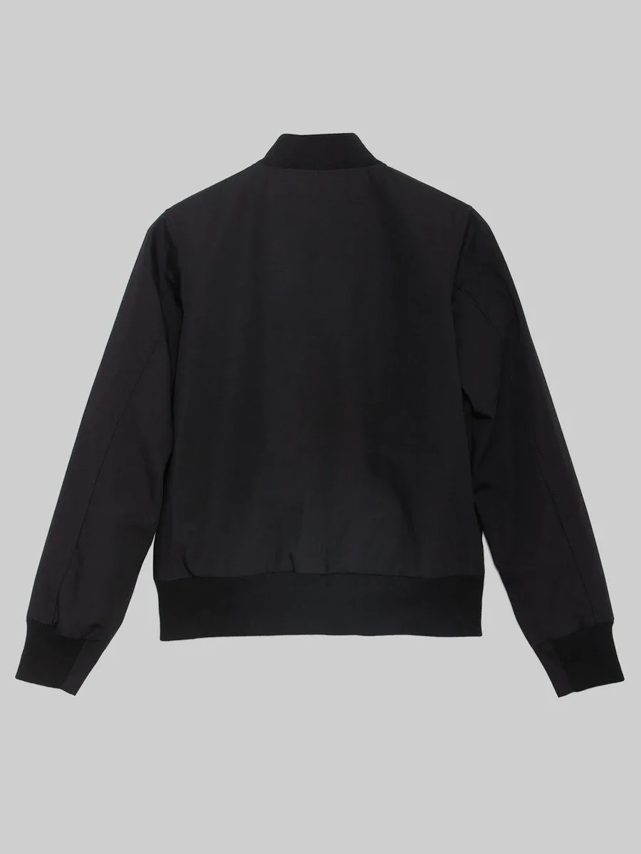 BKc Triple Black Cotton Varsity Jacket (WOMEN)