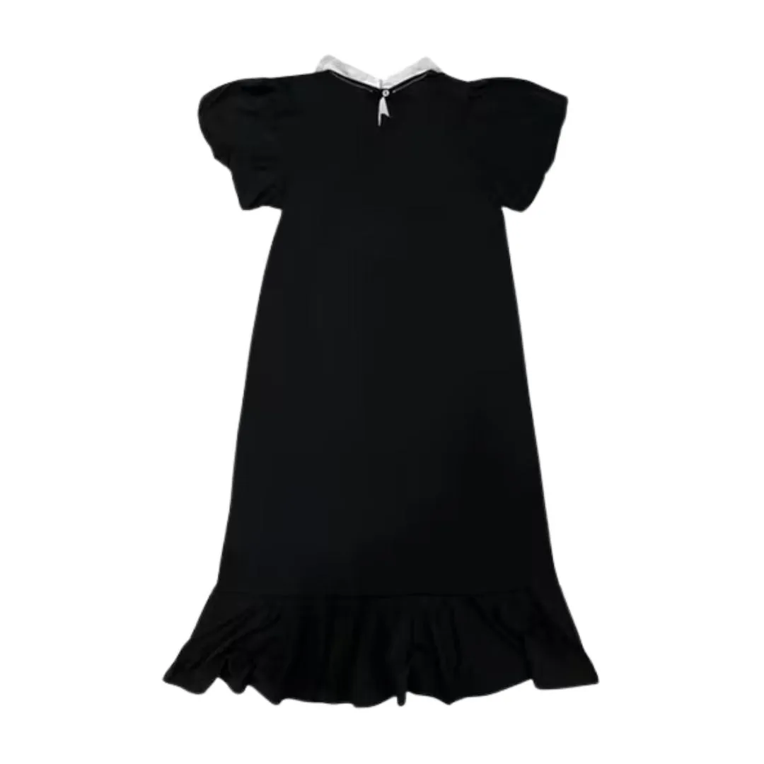 Black Aigner dress with logo