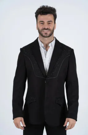 Embroidered Black Blazer: Shop Now!