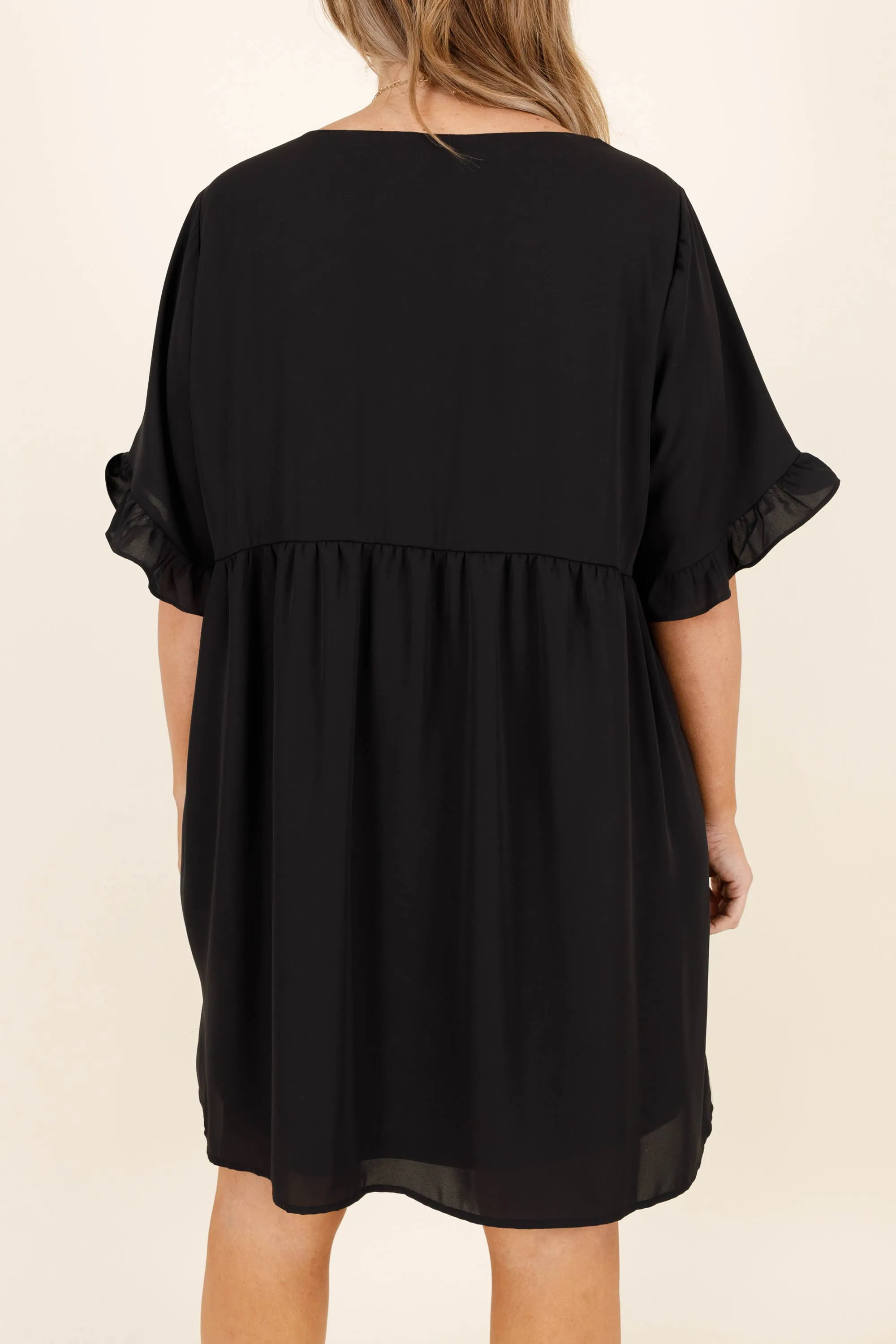 Black Flowy Dress - Shop Now