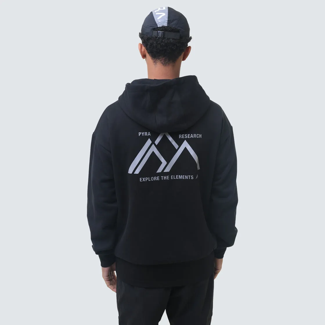 Black Hoodie with Research Dept