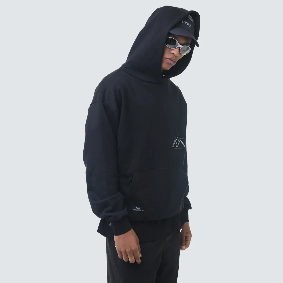 Black Hoodie with Research Dept